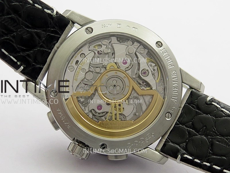 Code 11.59 Chrono 26393 SS APSF 1:1 Best Edition Silver Dial On Gray Leather Strap Super Clone SA4401